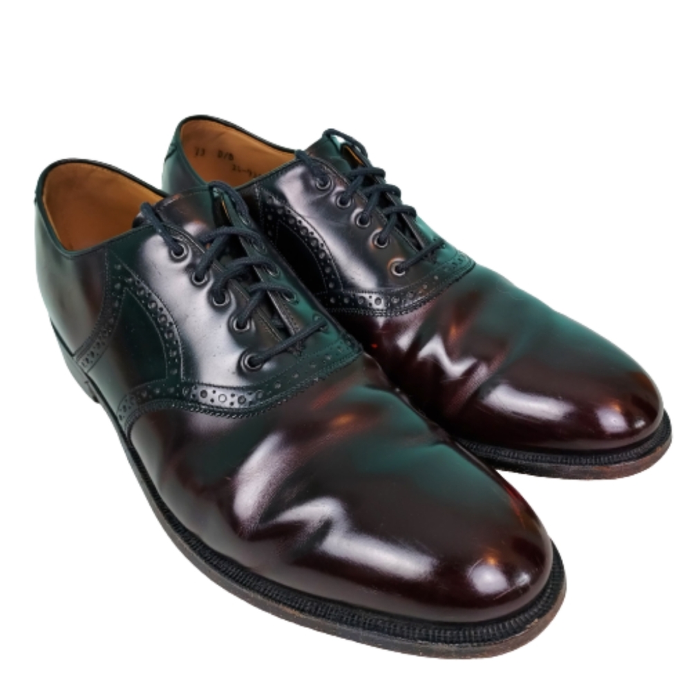 Johnston and Murphy leather oxfords with leather lining, Men's size 13, maroon